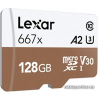 Карта памяти Lexar LSDMI128B667A microSDXC 128GB + адаптер