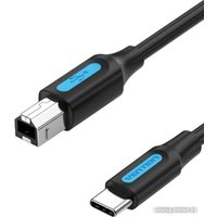 Кабель Vention CQUBH USB Type-B - USB Type-C (2 м, черный)