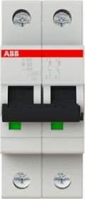 

Выключатель автоматический ABB S202-B63 2P B 63A 6kA 2M 2CDS252001R0635