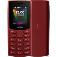 Кнопочный телефон Nokia 106 (2023) Dual SIM TA-1564 (красный)