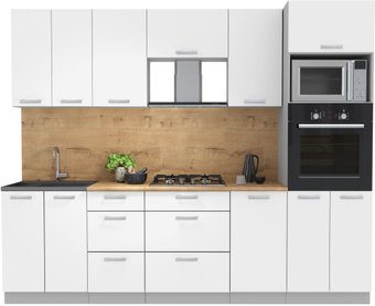 Интерлиния Мила Лайт 2.6 ВТ (белый платинум/белый платинум/дуб бунратти)