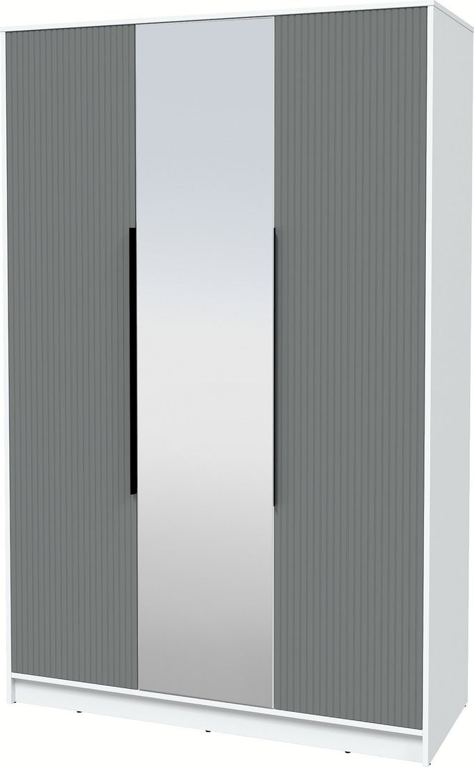 

Шкаф распашной Интерлиния Концепт Лайн КТ-Ш3з (белый платинум/серый)