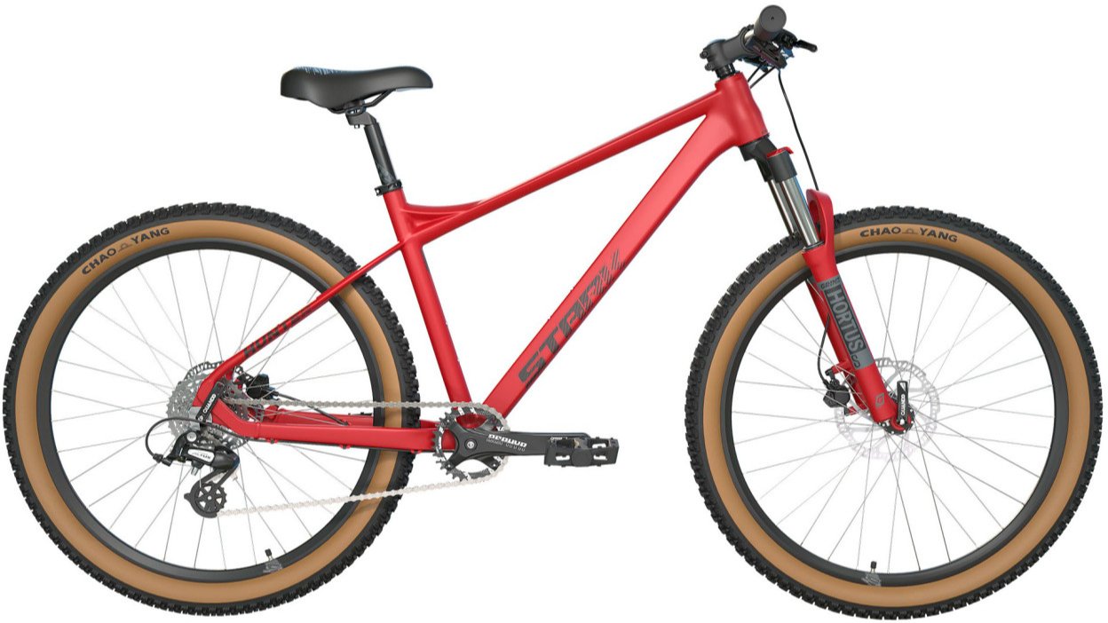 

Велосипед Stark Hunter 27.2 HD S 2025 (красный матовый/черный)