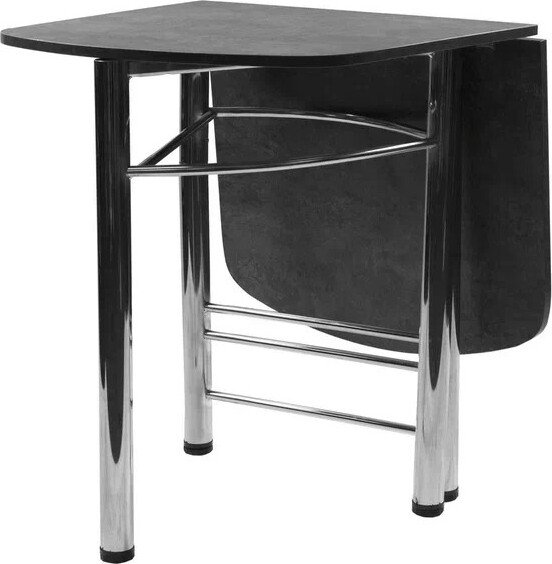 

Кухонный стол ВВР Пристенный (камень темный/хром, ЛДСП)