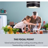 Кухонная вытяжка Klarstein Tron Ambience Island (черный)