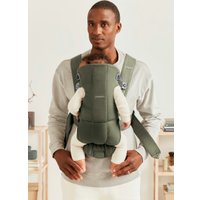 Рюкзак-переноска BabyBjorn Mini Cotton 0210.40 (woven dark green)