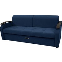 Диван Сириус Лидер-2 ППУ 215x110 (Eva 22 велюр синий)