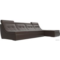 Модульный диван Лига диванов Холидей люкс 105574 (экокожа, коричневый)