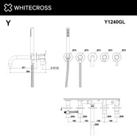 Смеситель Whitecross Y Y1240GL (золото)