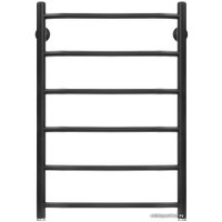 Полотенцесушитель Granula Трапеция 50х80 6 перекладин (нижнее подключение, черный матовый)
