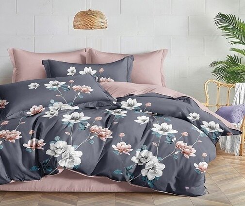 

Постельное белье Реноме Евро Оливковая коллекция. Простыня на резинке УУ 2419 (поплин)