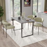 Кухонный стол Mio Tesoro Tako 100x60 (серый/черный)