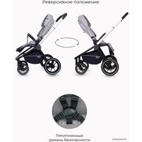 Универсальная коляска Rant MOWbaby Zoom PU (2 в 1, silver beige)