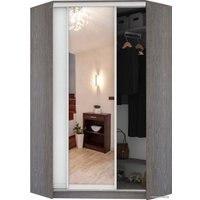 Шкаф-купе Кортекс-мебель Сенатор ШК30 Классика ДСП с зеркалом (береза/белый)