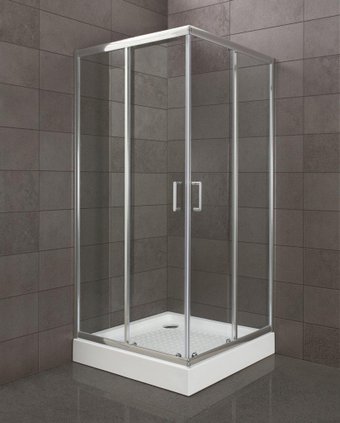 Душевой уголок BelBagno UNO-195-A-2-100-C-Cr (прозрачное стекло)