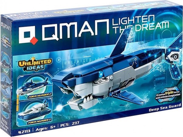 

Конструктор Qman Трансформер Акула 42113