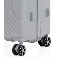 Чемодан-спиннер 4 ROADS 8001-L 75 см (светло-серый)
