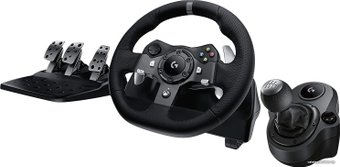 Руль Logitech G920 + G Driving Force Shifter (для Xbox One и Xbox Series X|S)