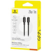 Кабель Baseus Silky Series Fast Charging Cable USB Type-C - Lightning (1 м, черный)