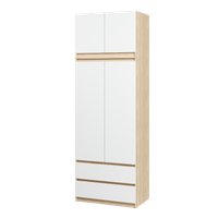 Шкаф распашной Soma ШК-2 80-235 (дуб сонома/белый)