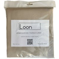 Штора Loon Грета на петлях 1.4x2.2 м (бежевый)