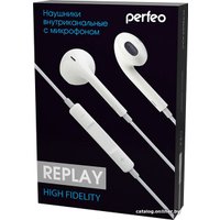Наушники Perfeo Replay (белый)