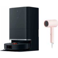 Робот-пылесос Xiaomi Robot Vacuum X20 Max D109GL (евровилка, черный) + Фен Xiaomi H101 BHR7474EU (международная версия, розовый)