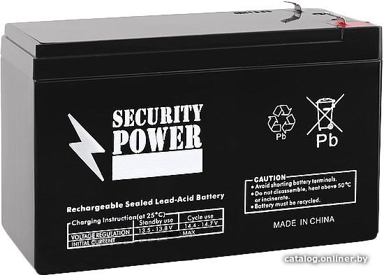 Аккумулятор для ИБП Security Power SP 12-1,3 F1 (12В/1.3 А·ч)