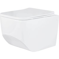 Унитаз подвесной Roxen Boro в комплекте с инсталляцией StounFix Dual Fresh 6 в 1 577353 (кнопка: белый глянец)