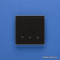 Беспроводной выключатель для жалюзи DeLUMO Senso одноканал. трехклавишный 337 (сияющий черный)