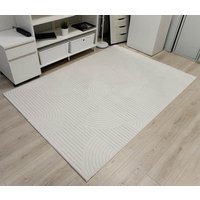Ковер для жилой комнаты Radjab Carpet Сканди Сизаль Прямоугольник 10949A 12211RK (1.6x2.3, Krem/Krem)