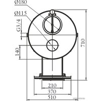 Банная печь Термофор Скоропарка 2012 Inox Люмина черная бронза