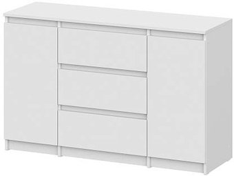 Комод NN мебель Денвер 3 ящика 00-00117162 (белый)