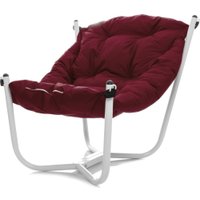 Кресло M-Group Чил 29360102 (2 шт, белый/бордовая подушка)