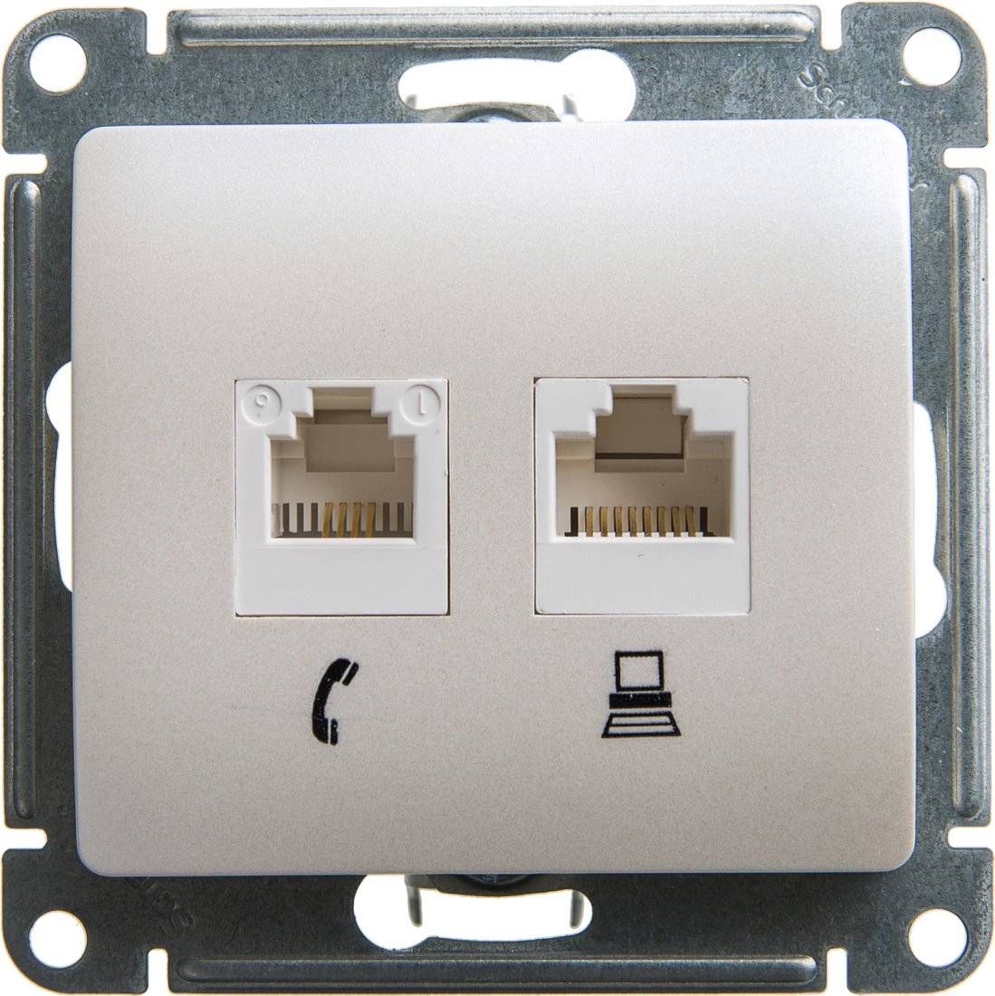 

Розетка компьютерная Schneider Electric Glossa GSL000685 (перламутр)