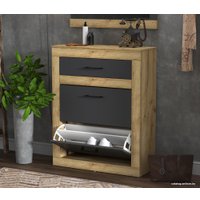 Тумба для обуви Интерлиния Loft LT-ТПО (дуб золотой/антрацит)