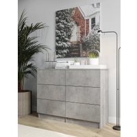 Комод Горизонт Нео 1050 6 ящиков (бетон)