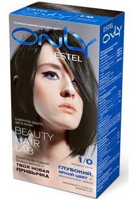 

Средства для окрашивания волос Estel ONLY тон 1/0 черный классический