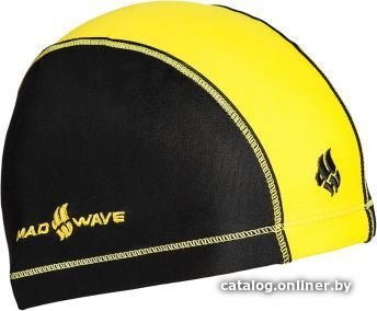 Шапочка для плавания Mad Wave Lycra Doutone (желтый)