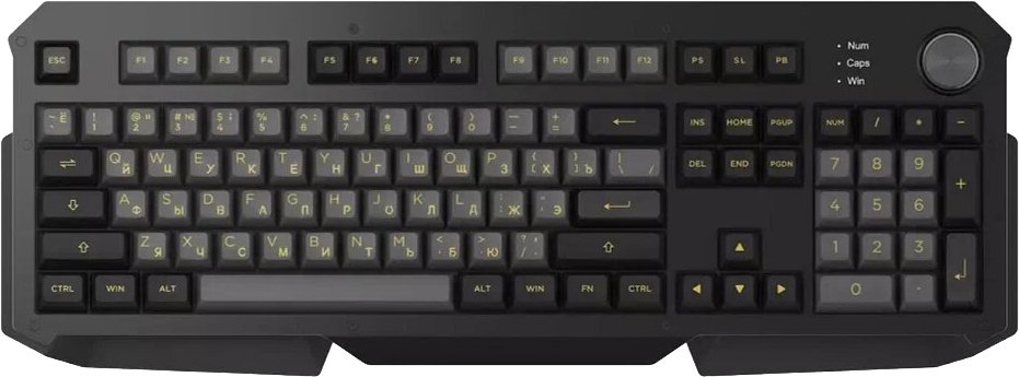 

Клавиатура Akko 6104S Black & Silver (Akko CS Wine Red)