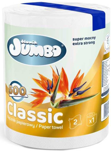

Бумажные полотенца Slonik Jumbo Classic 2 слоя (1 рулон)