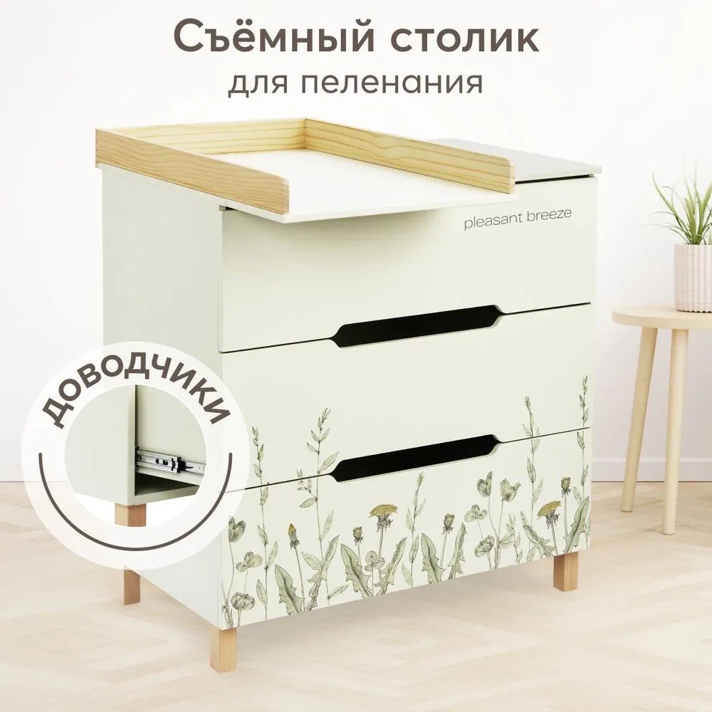 

Детский комод Happy Baby Fioki 91036 (зеленый)