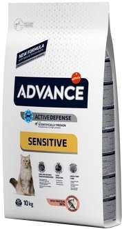 Сухой корм для кошек Advance Adult Salmon Sensitive 10 кг