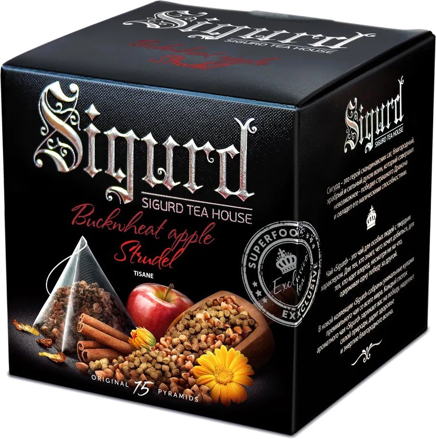 

Гречишный чай Sigurd Buckwheat Apple Strudel - Гречишный Яблочный Штрудель, 15