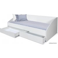 Кровать-тахта Олмеко Фея-3 200x90 (симметричная, белый)