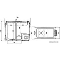 Компрессорный автохолодильник Alpicool ET60 (без адаптера 220В)