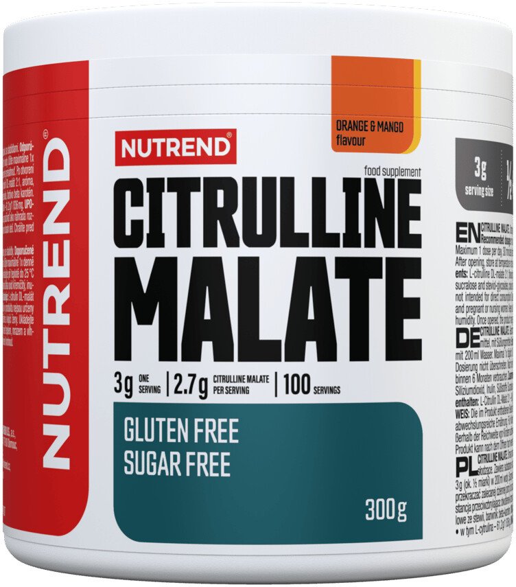Цитруллин Nutrend Citrulline Malate (300г, апельсин/манго)