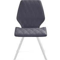 Стул Трия Матэо (белый муар/микровелюр Brendy Graphite)