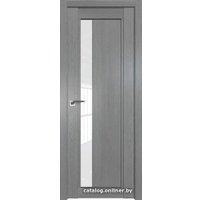 Межкомнатная дверь ProfilDoors 2.71XN R 70x200 (грувд серый/стекло белый триплекс)