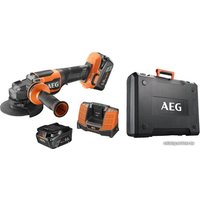 Угловая шлифмашина AEG Powertools BEWS 18-125BLPX2-502C 4935480858 (с 2-мя АКБ)